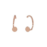 Circle Open Huggies - Rose Gold - Earrings - Ofina