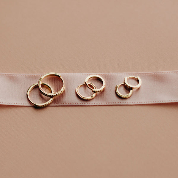 Classic CZ Huggies - - Earrings - Ofina