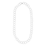Multi-Interlocking Diamond Cut Necklace - Silver - Necklaces - Ofina