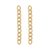 Curb Chain Studs/ Huggie Hoops - - Earrings - Ofina