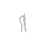 Leaf Ear Crawlers - Silver / Left - Earrings - Ofina