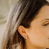 10k Solid Gold Chunky Huggies - - Earrings - Ofina