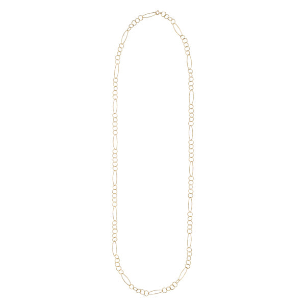 Multi-Interlocking Diamond Cut & Marquise Necklace - Gold - Necklaces - Ofina
