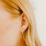 10k Solid Gold Bold Huggies - - Earrings - Ofina