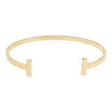 Double Bar Cuff - Gold - Bracelets - Ofina