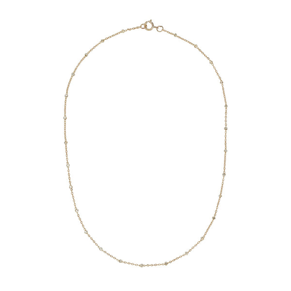 2-Tone Ball Chain Long Necklace - Gold / 16" - Necklaces - Ofina