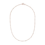 2-Tone Ball Chain Choker Necklace - Rosegold / 13" - Necklaces - Ofina