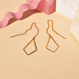 Geometric Ear Threaders (more shapes) - Earrings -  -  - Azil Boutique