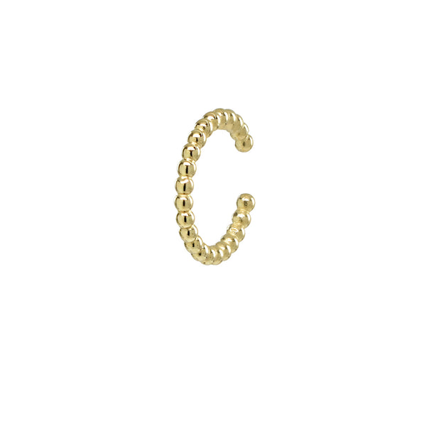 Beaded Middle Ear Cuff - Gold - Earrings - Ofina