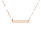 SALE - Thick Bar Necklace - Rosegold - Necklaces - Ofina