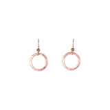 SALE - Brushed Hoop Earring - Rosegold / Small - Earrings - Ofina