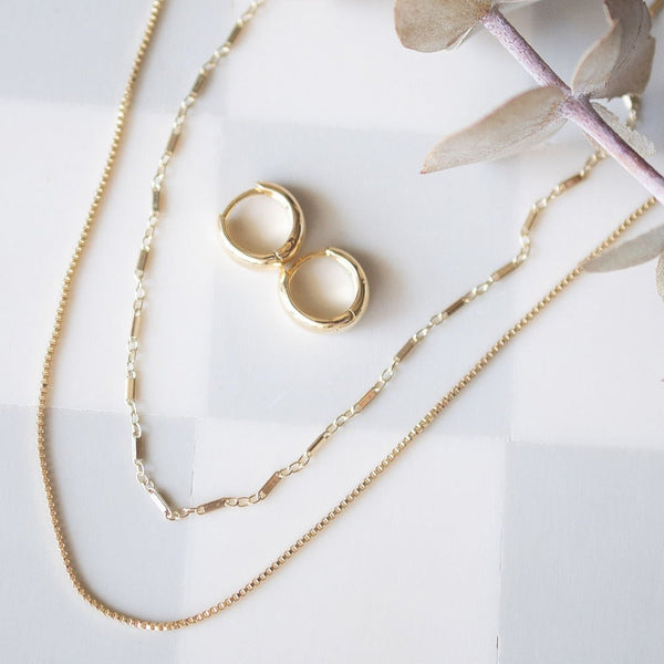 Classic Box Chain Necklace - - Necklaces - Ofina