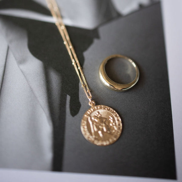 10k Solid Gold Dome Ring - - Rings - Ofina