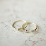 Horizontal CZ Baguette Ring - - Rings - Ofina