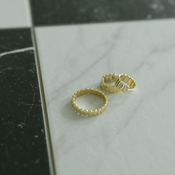 Ribbed Ring - - Rings - Ofina
