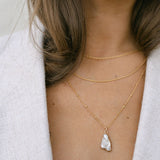 Gold Dipped Pearl Necklace - - Necklaces - Ofina
