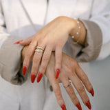 10k Solid Gold Swirl Ring - - Rings - Ofina