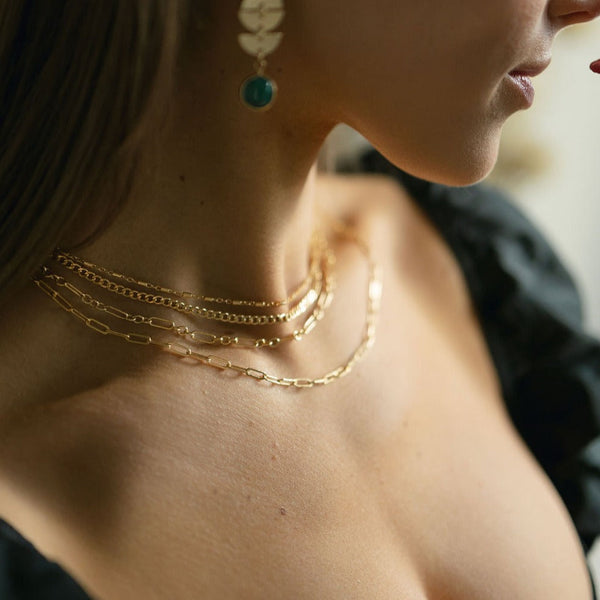 Round Multi-Bar Necklace - - Necklaces - Ofina
