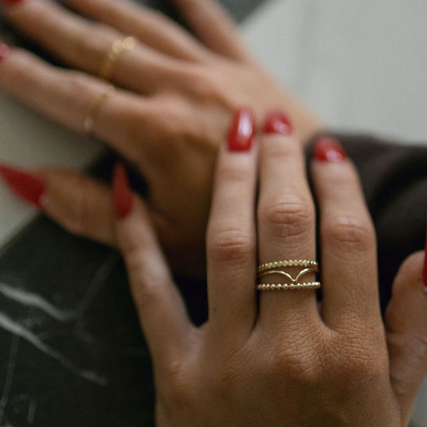 Chevron Ring - - Rings - Ofina