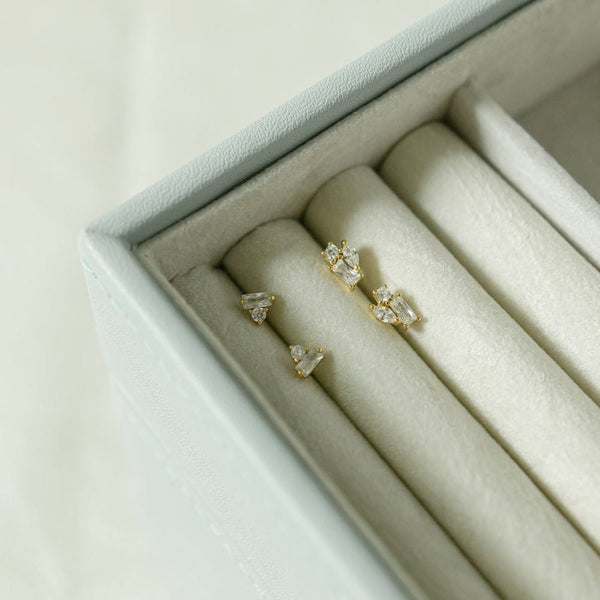 CZ Multi-Shape Studs - - Earrings - Ofina
