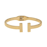 Open Double Bar Hinged Cuff - Gold - Bracelets - Ofina