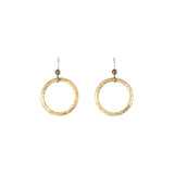 SALE - Brushed Hoop Earring - Gold / Medium - Earrings - Ofina