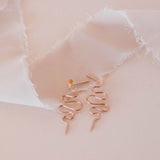 Snake Drop Studs - - Earrings - Ofina
