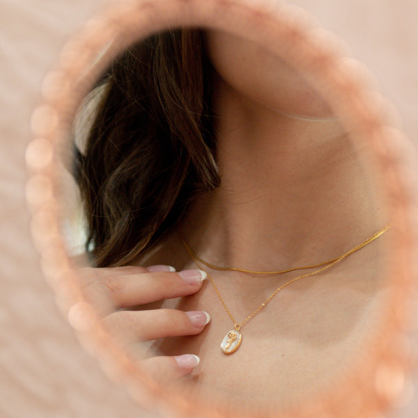 Birth Flower Necklace - - Necklaces - Ofina