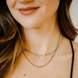 Tiny Pearl Star Necklace - - Necklaces - Ofina