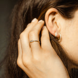 Horizontal CZ Baguette Ring - - Rings - Ofina