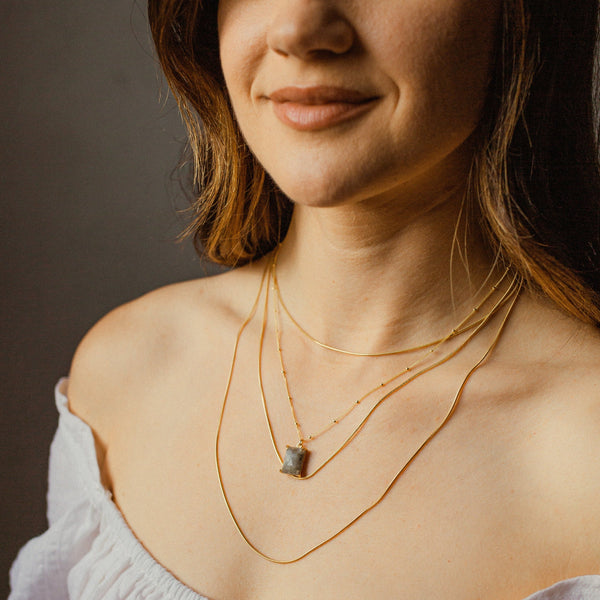 Snake Chain Necklace - - Necklaces - Ofina