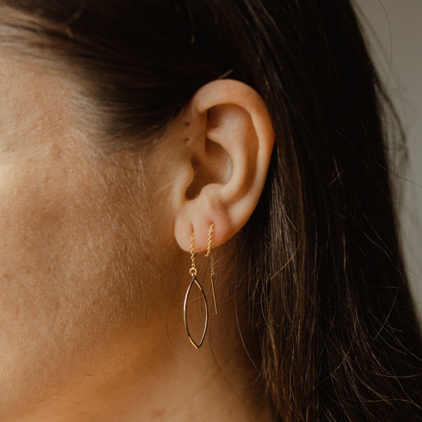 Geometric Ear Threaders (more shapes) - - Earrings - Ofina