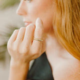 10k Solid Gold Twist Ring - - Rings - Ofina