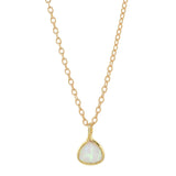 Triangle Opal Necklace - - Necklaces - Ofina