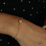 Multi-CZ Round Ball Chain Bracelet - - Bracelets - Ofina