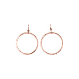 SALE - Brushed Hoop Earring - - Earrings - Ofina