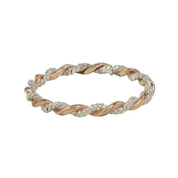 SALE - Braided Ring - Gold/Silver / 5 - Rings - Ofina