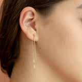 Bar & Chain Drop Earrings - - Earrings - Ofina