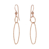 Circles & Marquise Earrings - Rose Gold - Earrings - Ofina