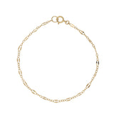 Geometric Cable Chain Bracelet - Gold / 6 inches - Bracelets - Ofina