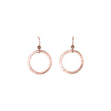 SALE - Brushed Hoop Earring - Rosegold / Medium - Earrings - Ofina