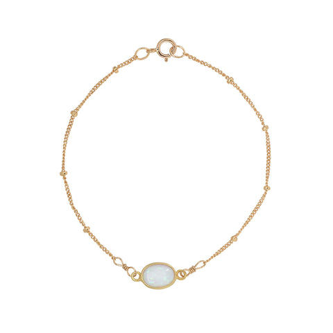 Oval Opal Bracelet - - Bracelets - Ofina