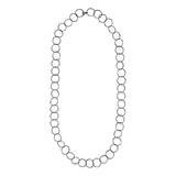 Multi-Interlocking Diamond Cut Necklace - Gunmetal - Necklaces - Ofina