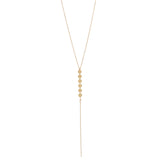 6 Tiny Multi-Disc Y-Drop Necklace - Gold - Necklaces - Ofina