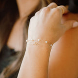 10k Solid Gold Pearl Bracelet - - Bracelets - Ofina