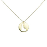 SALE - State Outline Necklace - Necklaces - Gold - Gold / ID - Azil Boutique