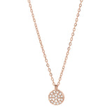 Round Multi CZ Necklace - Rosegold / 8mm - Necklaces - Ofina