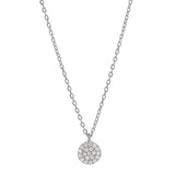 Round Multi CZ Necklace - Silver / 6mm - Necklaces - Ofina