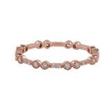 Alternating Size Diamond Band Ring - Rose Gold / 5 - Rings - Ofina