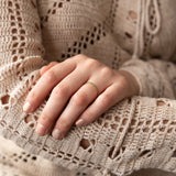 10k Solid Emerald Green Band Ring - - Rings - Ofina